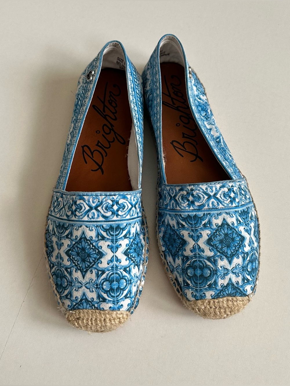 Brighton Espadrilles Shoes Blue Size 9